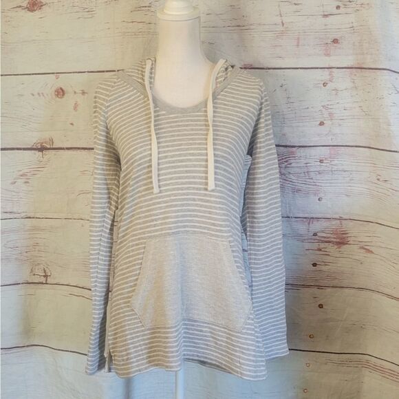 James Perse Striped Raglan Pullover Hoodie - Picture 3 of 8